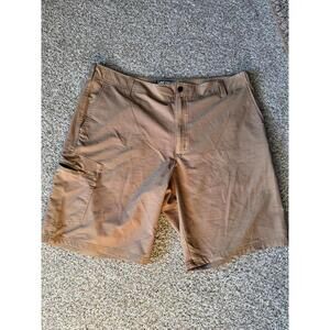 Lee Men's Dungaree Khaki Brown Light Weight Casual Cargo Shorts Size 40